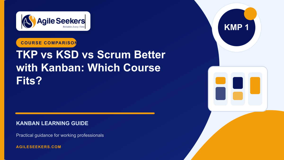 TKP vs KSD vs Scrum Better with Kanban: Which Kanban Course Fits?