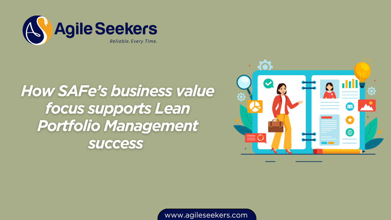 SAFe’s business value focus supports Lean Portfolio Management success SAFe’s business value focus supports Lean Portfolio Management success